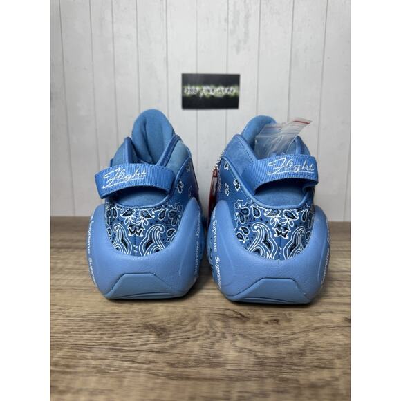 NIKE AIR ZOOM FLIGHT 95 SIZE 8.5 SUPREME UNIVERSITY BLUE WHITE DJ8604-400